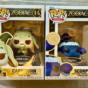 Funko Pop! Vinyl: Funko - Capricorn #14 & Scorpio #16 Lot of 2 Zodiac Funkos